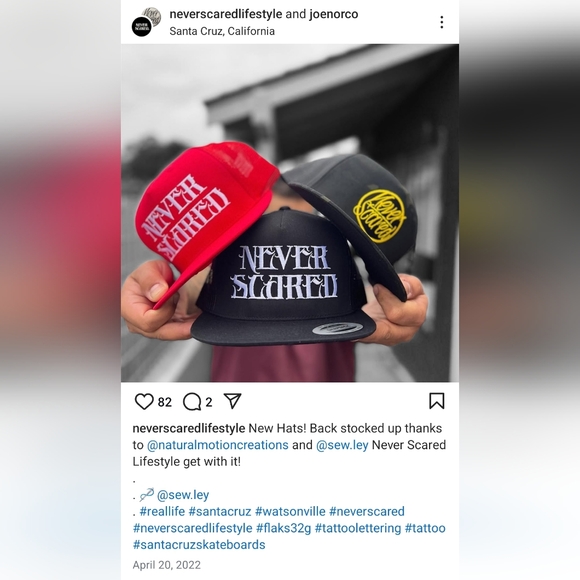 Never Scared Santa Cruz Snapback - Picture 8 of 9